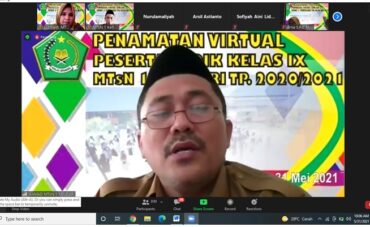 MTsN 1 Kendari Gelar Penamatan Secara Virtual